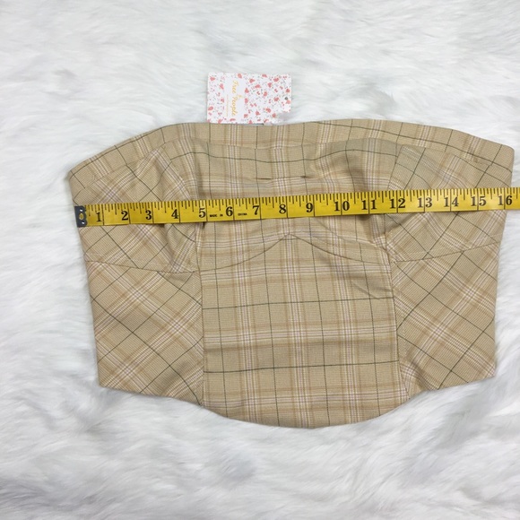 Free People Out West Plaid Corset Size 10 - Picture 3 of 7